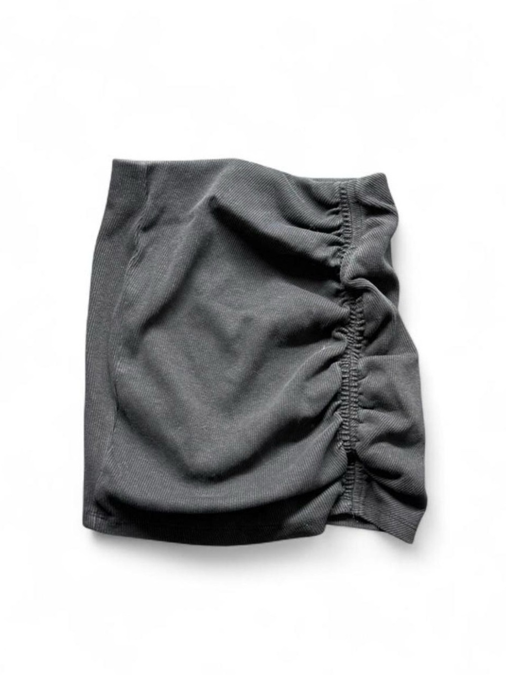 Zara Black Ruched Mini Skirt